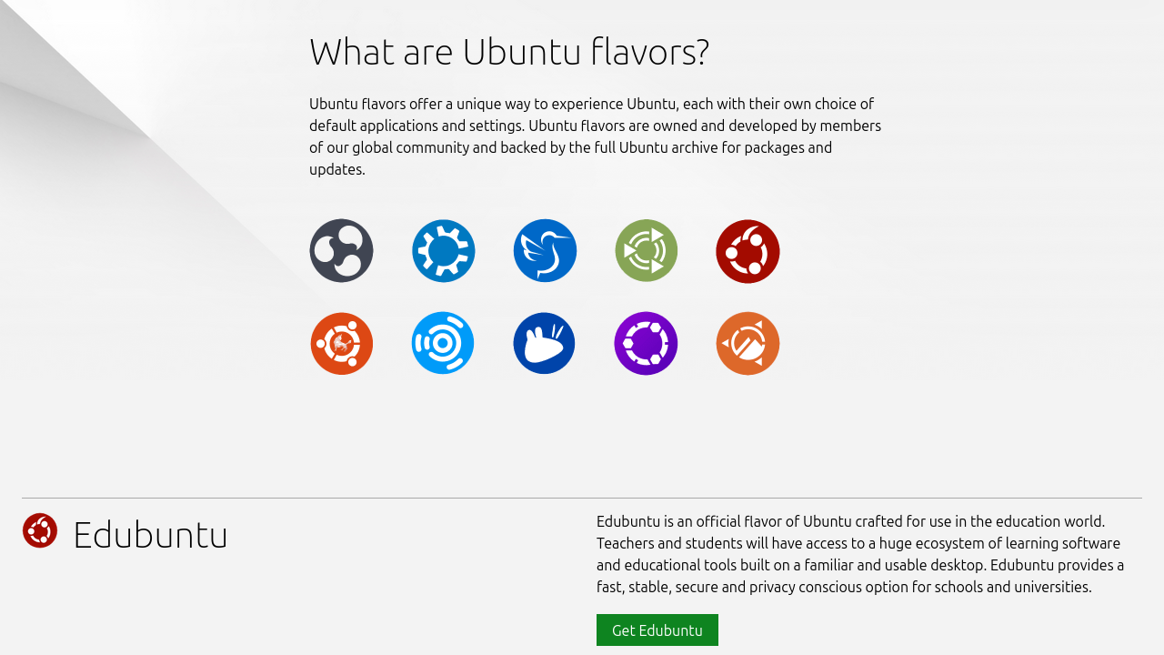 Screenshot of the Ubuntu website without cookie policy modal, navigation bars, and heading