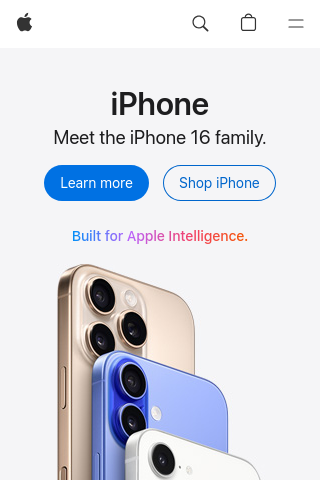 Screenshot of apple.com